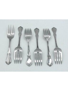Chateau Stainless (glossy) by Oneida 6-1/8 inch Salad Forks Set of 6 OHSCHAT